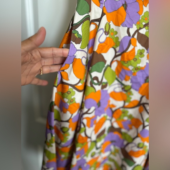 La Double J Sophia Floral Print Square Neck  Dress Size S - Picture 8 of 17